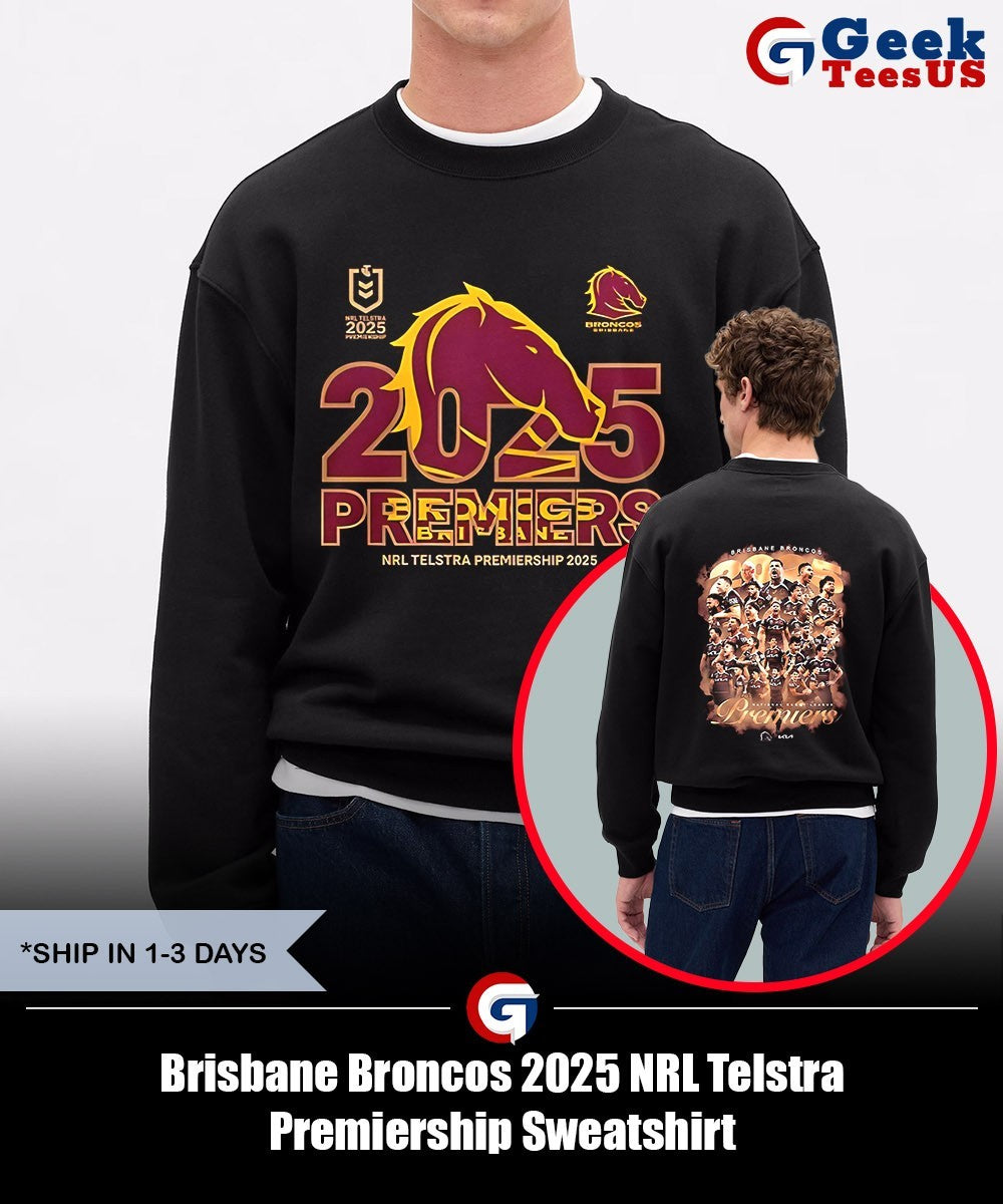 Brisbane Broncos 2025 NRL Telstra Premiership shirt