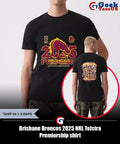 Brisbane Broncos 2025 NRL Telstra Premiership shirt