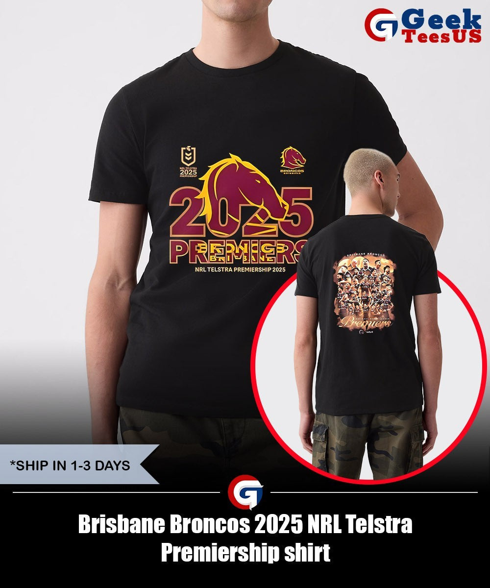 Brisbane Broncos 2025 NRL Telstra Premiership shirt