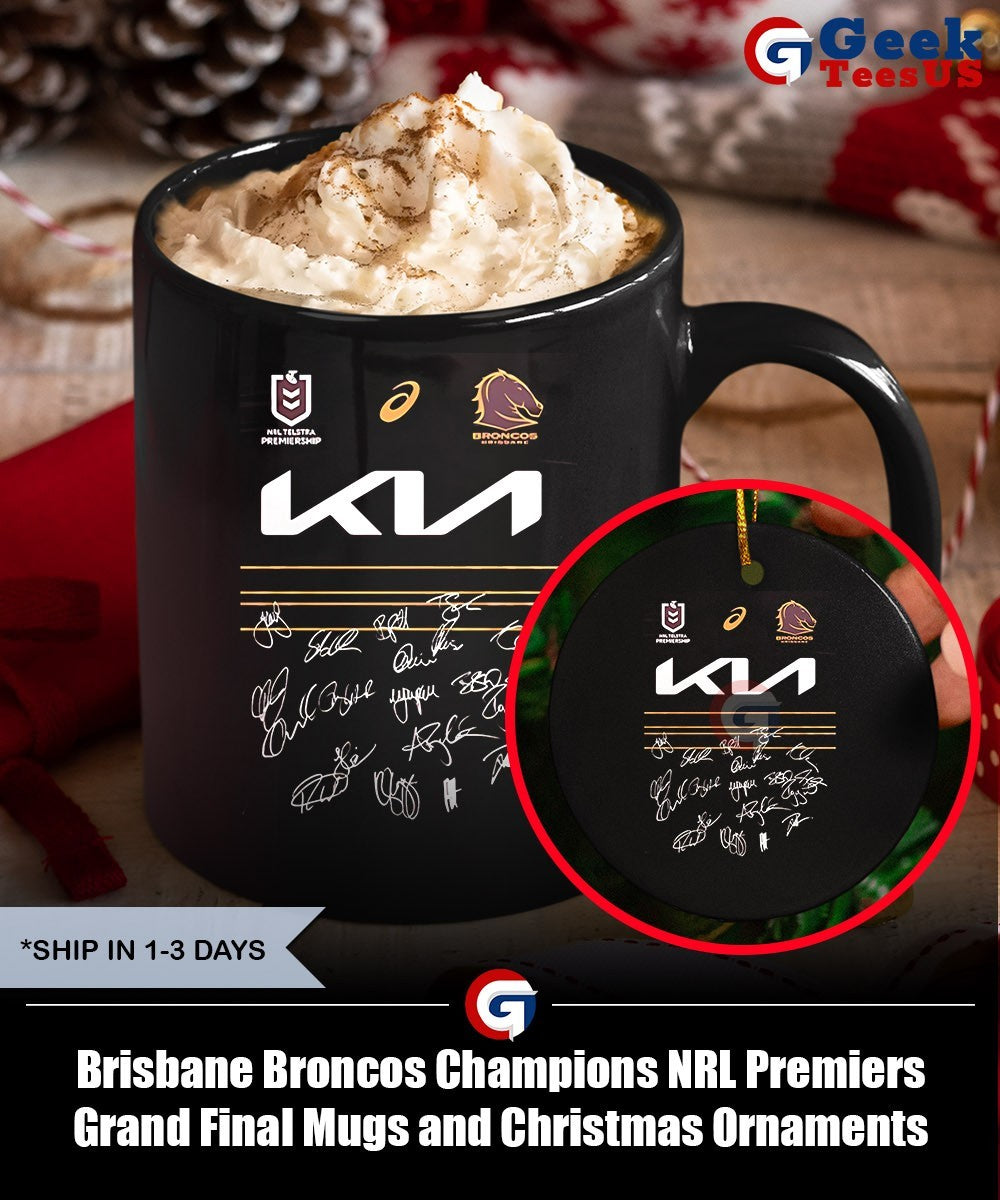 Brisbane Broncos Champions NRL Premiers Grand Final shirt