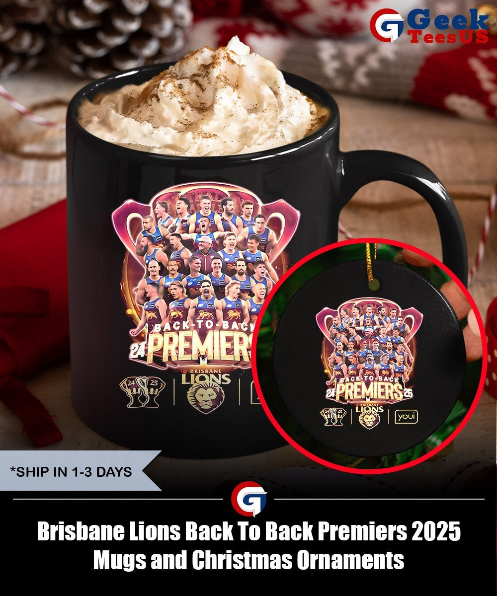 Brisbane Lions Back To Back Premiers 2025 shirt