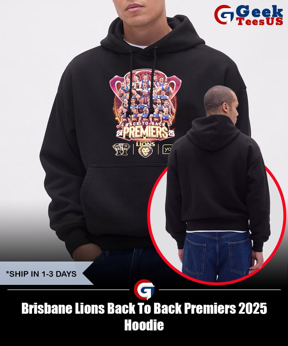 Brisbane Lions Back To Back Premiers 2025 shirt