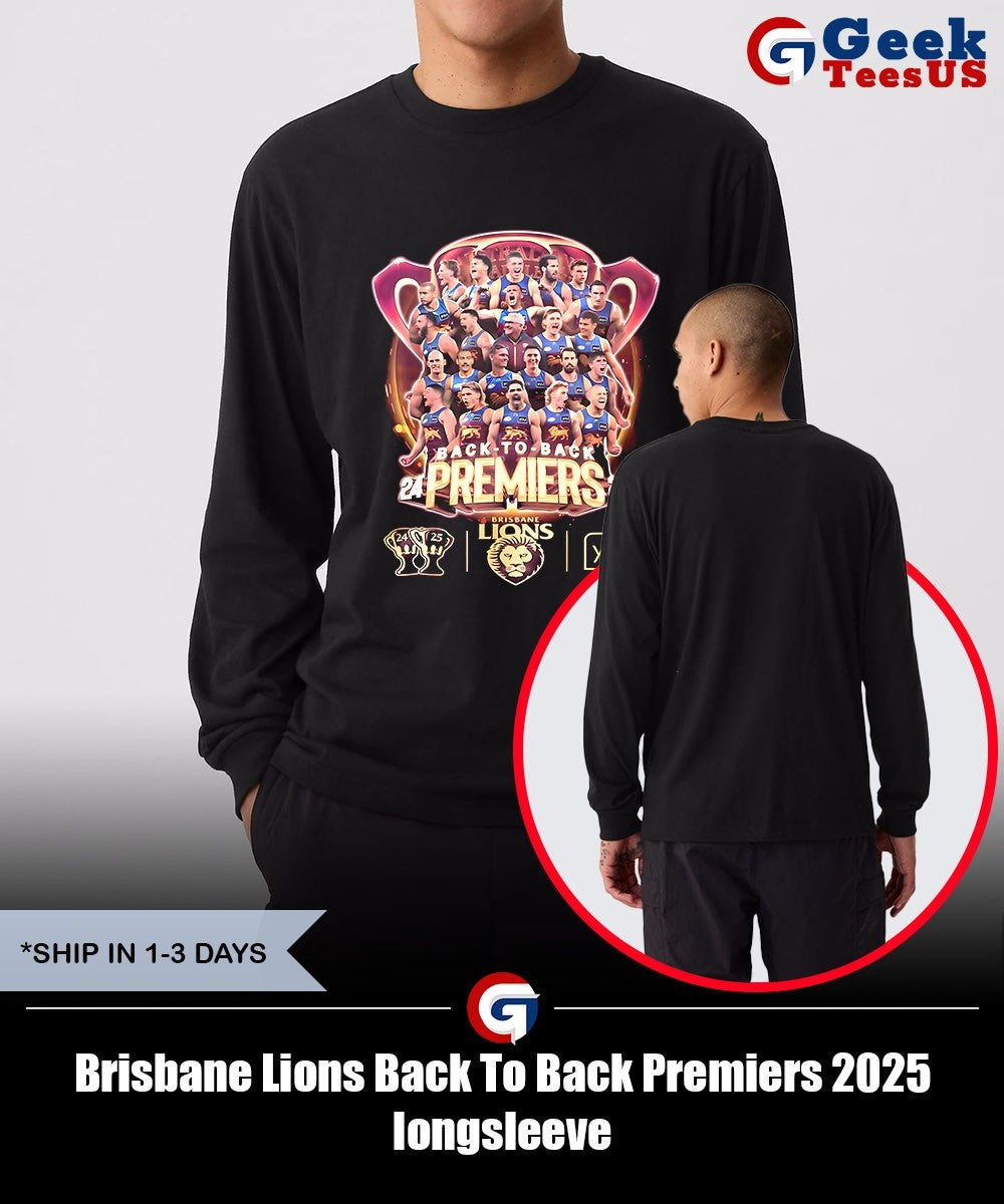 Brisbane Lions Back To Back Premiers 2025 shirt