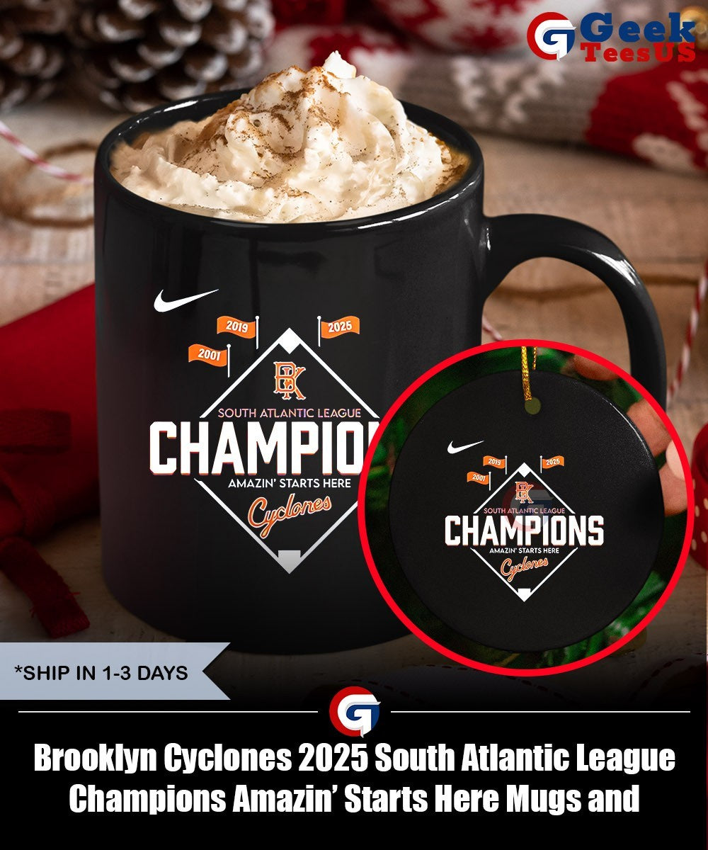 Brooklyn Cyclones 2025 South Atlantic League Champions Amazin’ Starts Here shirt