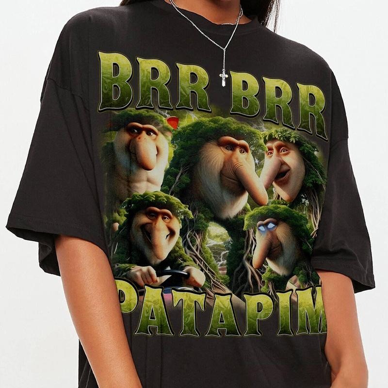 Brr Brr Patapim Italian Brainrot Homage Shirt, Italian Brainrot Shirt, Brainrot Vintage Bootleg shirt Hoodie, Sweatshirt
