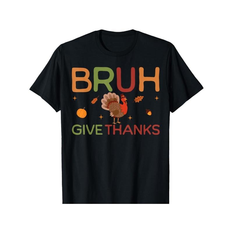 Bruh Meme Funny Thanksgiving Turkey Thanksgiving T-Shirt made in usa Hoodie, Sweatshirt | HypeDripTees.com