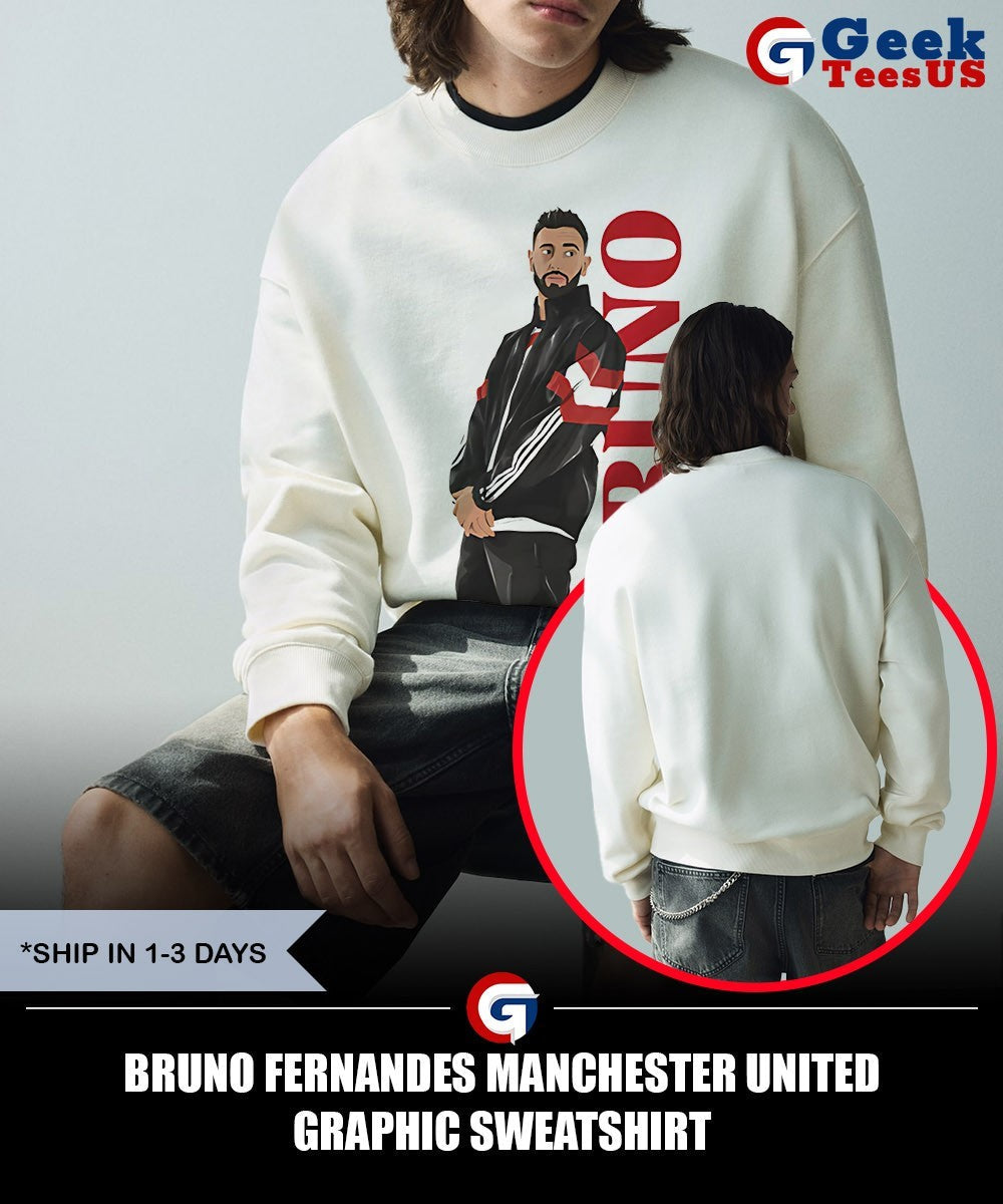 Bruno Fernandes Manchester united graphic shirt