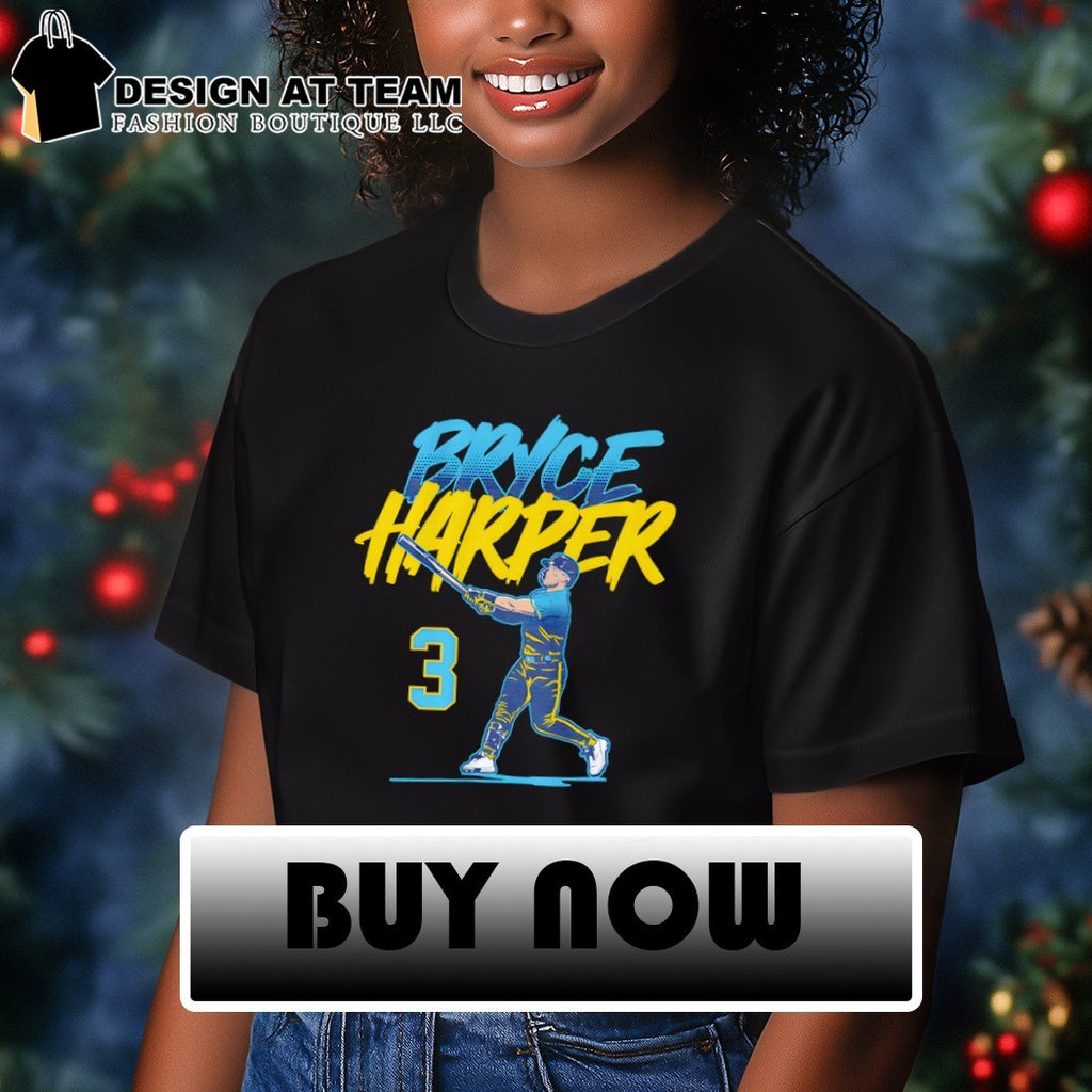 Bryce Harper 3 Philadelphia Phillies Baseball Slugger Swing Number 2026 shirt
