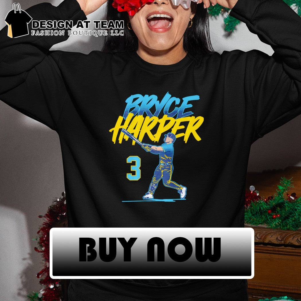 Bryce Harper 3 Philadelphia Phillies Baseball Slugger Swing Number 2026 shirt