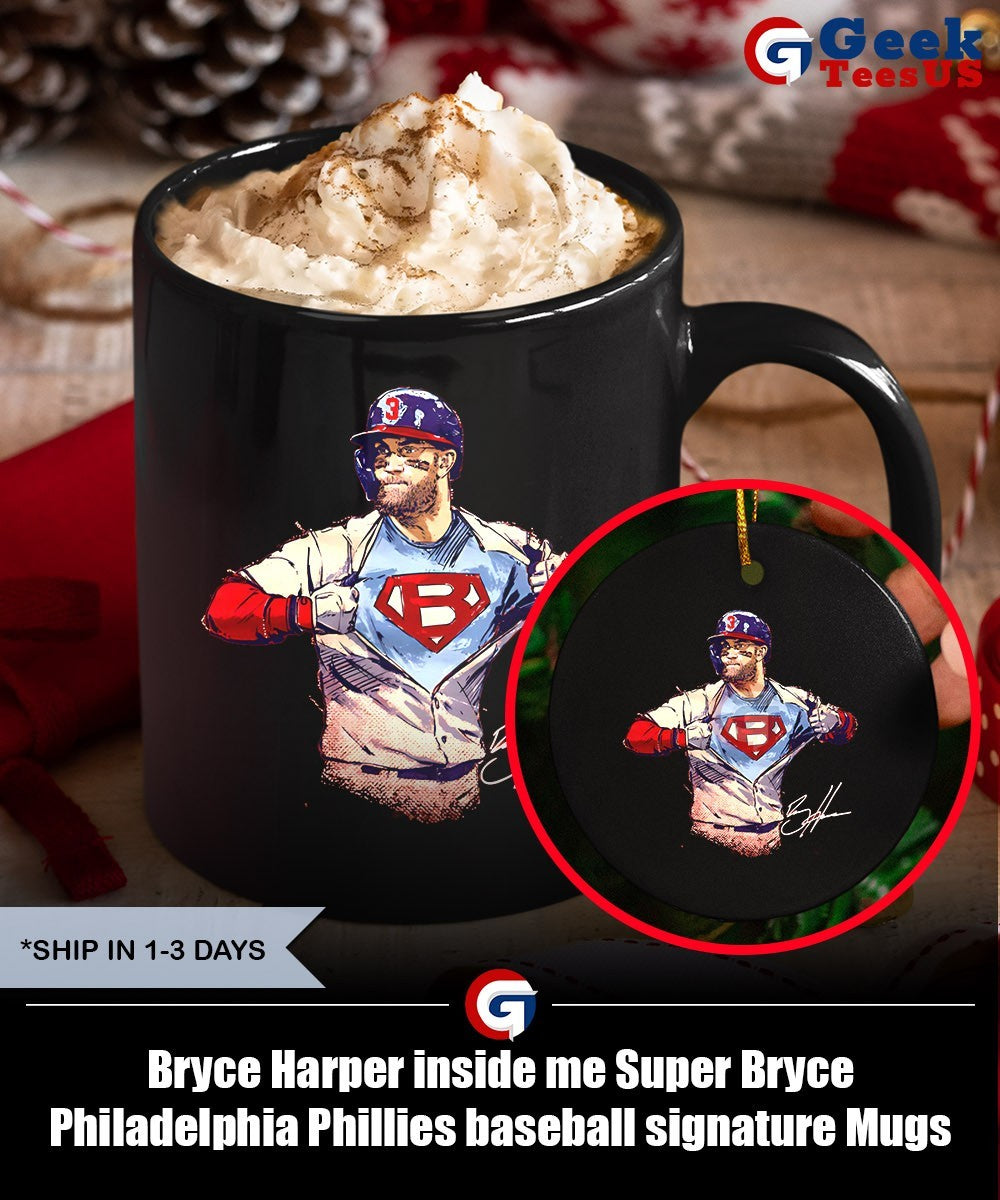Bryce Harper inside me Super Bryce Philadelphia Phillies baseball signature shirt