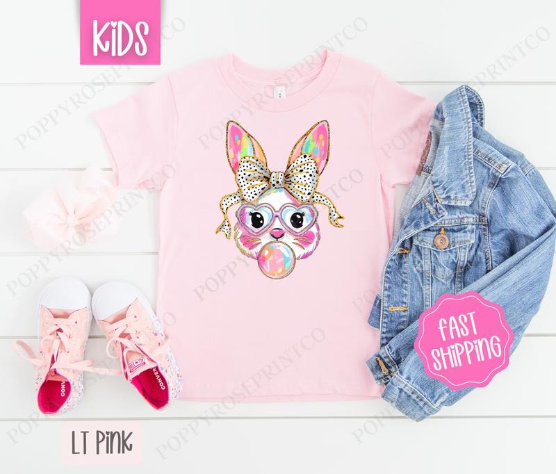 Bubble Bunny Kids Shirt - Easter Children's Tshirt - Cute Youth Tee Gildan Hoodie, Sweatshirt | HypeDripTees.com
