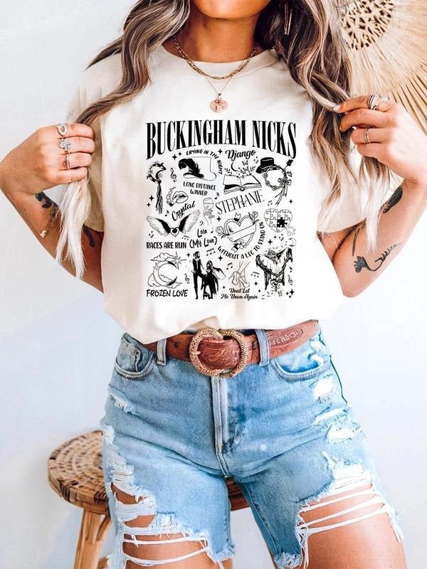 Buckingham Nicks Shirt, New Album Stevie Nicks Shirt, Stevie Nicks Concert Shirt Hoodie, Sweatshirt | HypeDripTees.com