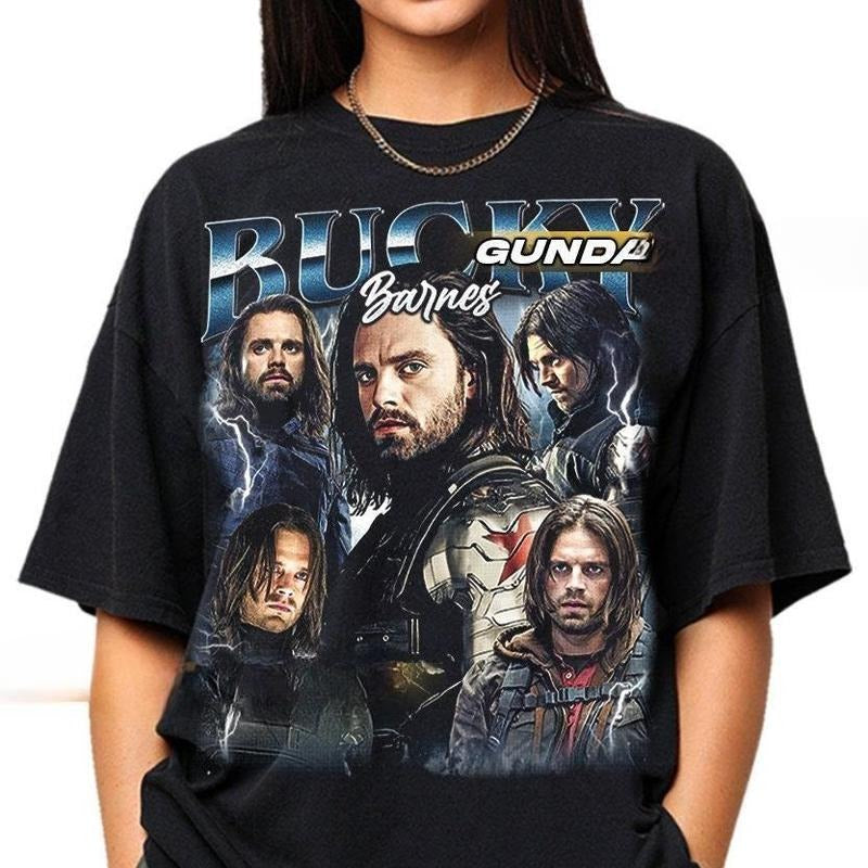 Bucky Barnes Vintage Shirt Retro Graphic Tee, Classic Unisex Design, Gift Style Hoodie, Sweatshirt | HypeDripTees.com