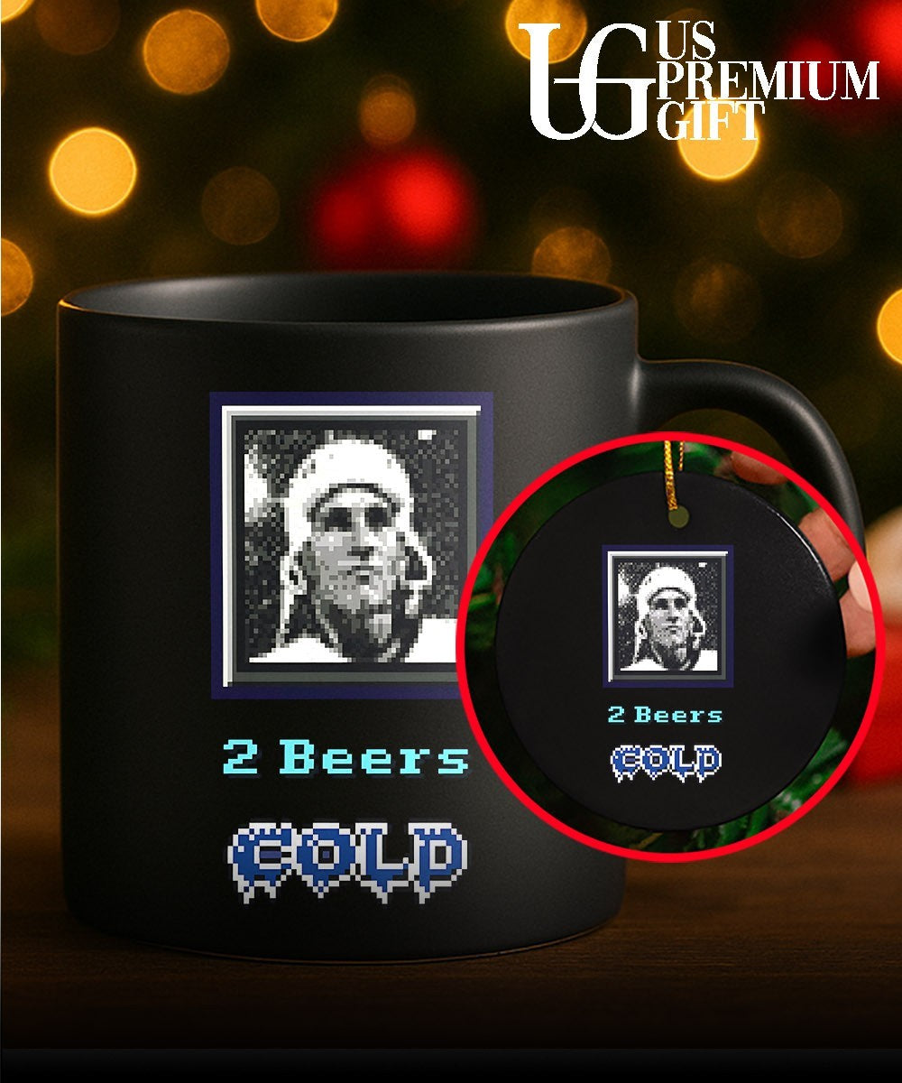 Bud Grant Minnesota Vikings iconic coach pixel portrait 2 beers cold shirt