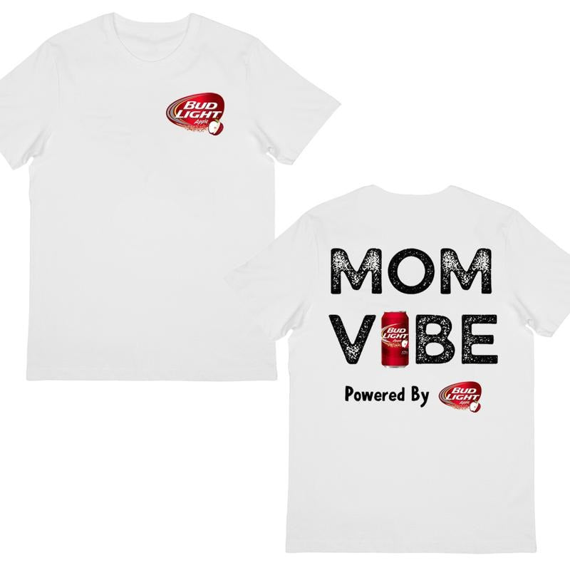 Bud Llght T-Shirt, Mom Vibe Graphic, Fun & Trendy Beverage Apparel, Perfect Gift for Moms Hoodie, Sweatshirt