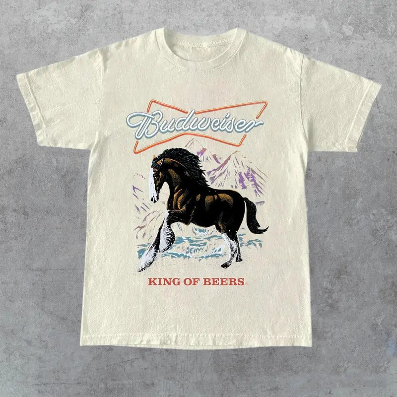 Budweiser King of Beers T-shirt, Gift for Her, Gift for Him, Gift for Friend Hoodie, Sweatshirt | HypeDripTees.com