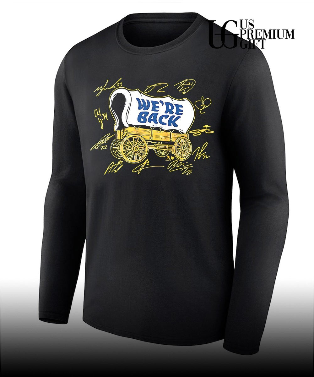 Buffalo Sabres hockey wagon we’re back siganture shirt