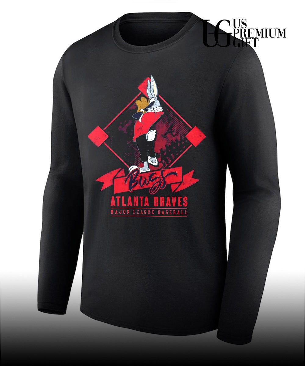 Bugs Bunny Pitch Atlanta Braves baseball shirt