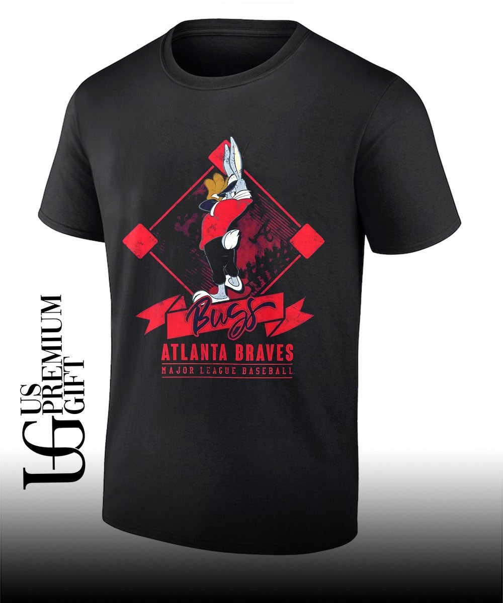 Bugs Bunny Pitch Atlanta Braves baseball shirt