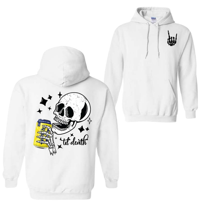 Bull Energy Drink 2 Sided Hoodie Sweatshirt T-shirt, Twisted Tea Til Death Hoodie For Men And Women | HypeDripTees.com