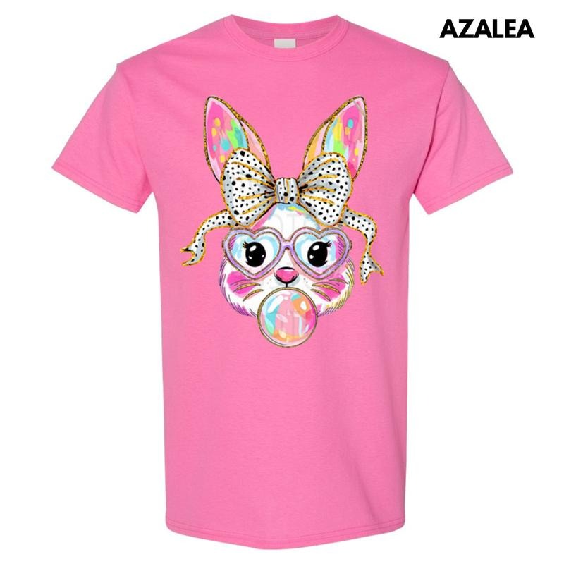 Bunny Coquette Brushstroke Gildan Short Sleeve T-Shirt Hoodie, Sweatshirt | HypeDripTees.com