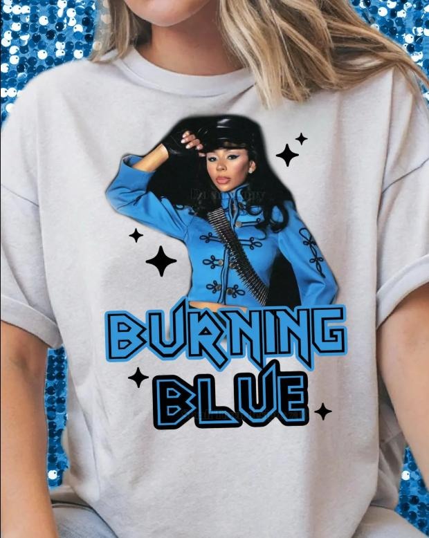Burning Blue Mariah TS Tshirt Hoodie, Sweatshirt | HypeDripTees.com