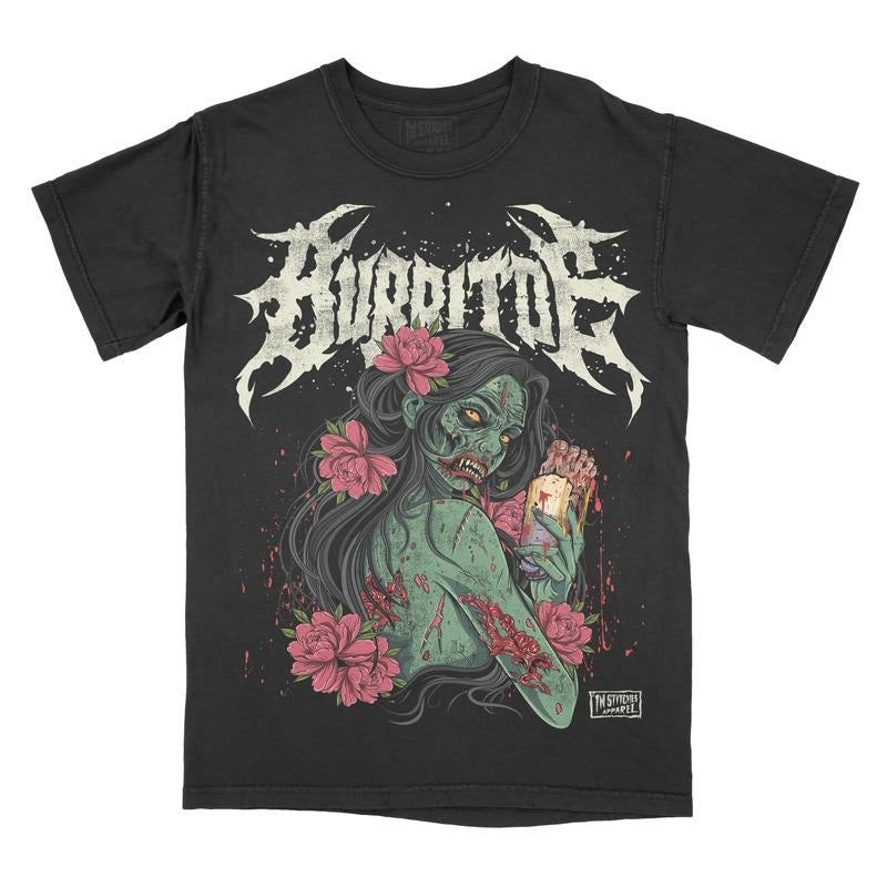 Burritoe Zombie Comfort Colors Unisex T-shirt, Gothic, Alternative Fashion, Goth, Alt, Halloween Vintage Tee  Streetwear...