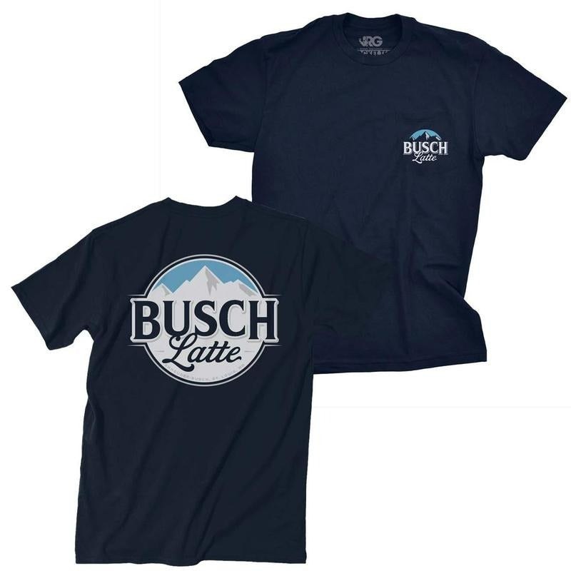 Busch Latte Dark Navy Pocket Tee Shirt Hoodie, Sweatshirt | HypeDripTees.com