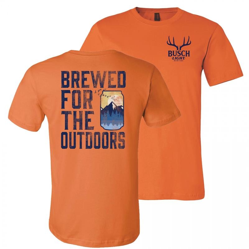 Busch Light Beer Brewed For The Outdoors Front and Back Print T-Shirt Hoodie, Sweatshirt | HypeDripTees.com