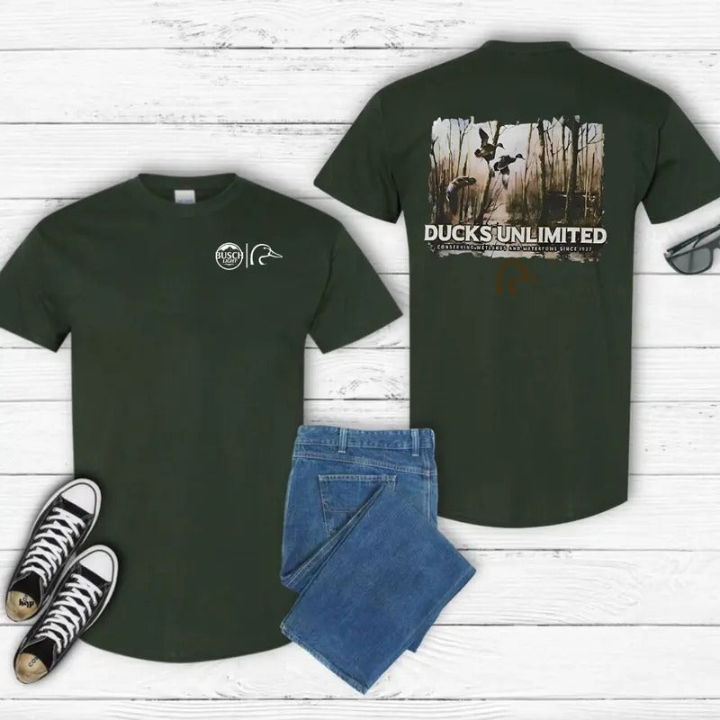 Busch Light Ducks Gildan-Unisex T-Shirt Cotton Fabric Hoodie, Sweatshirt | HypeDripTees.com