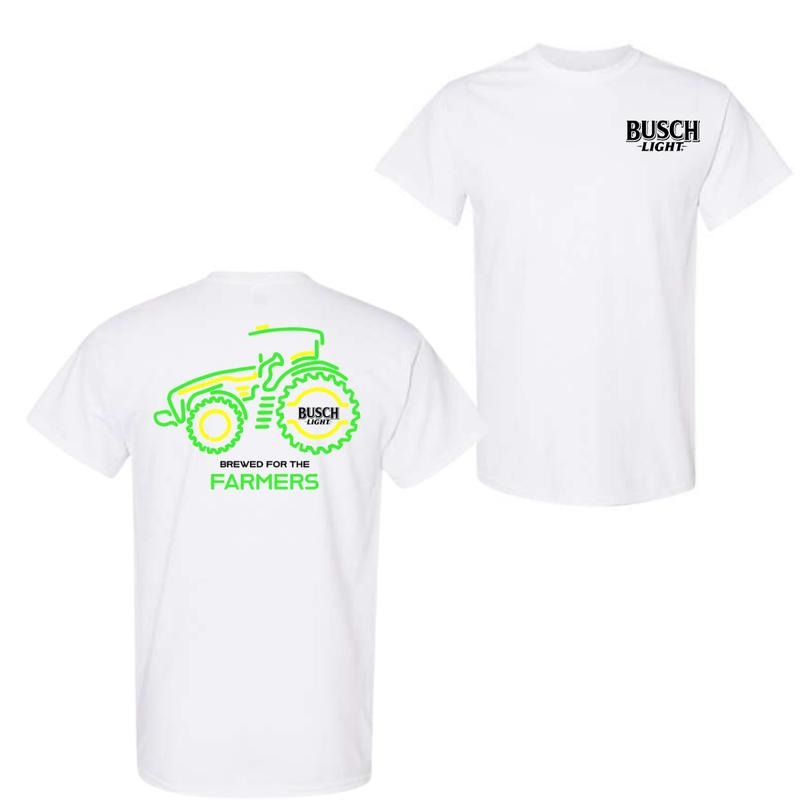 Busch Light Farmers Tractor 2-sided T-Shirt Sweatshirt Hoodie | HypeDripTees.com