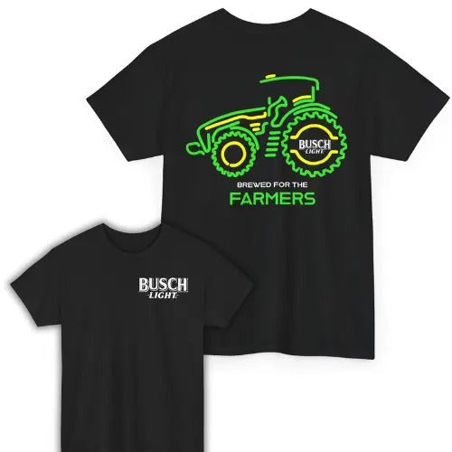 Busch Light Farmers Tractor Both Sided Unisex T-Shirt Fabric Menswear Hoodie, Sweatshirt | HypeDripTees.com