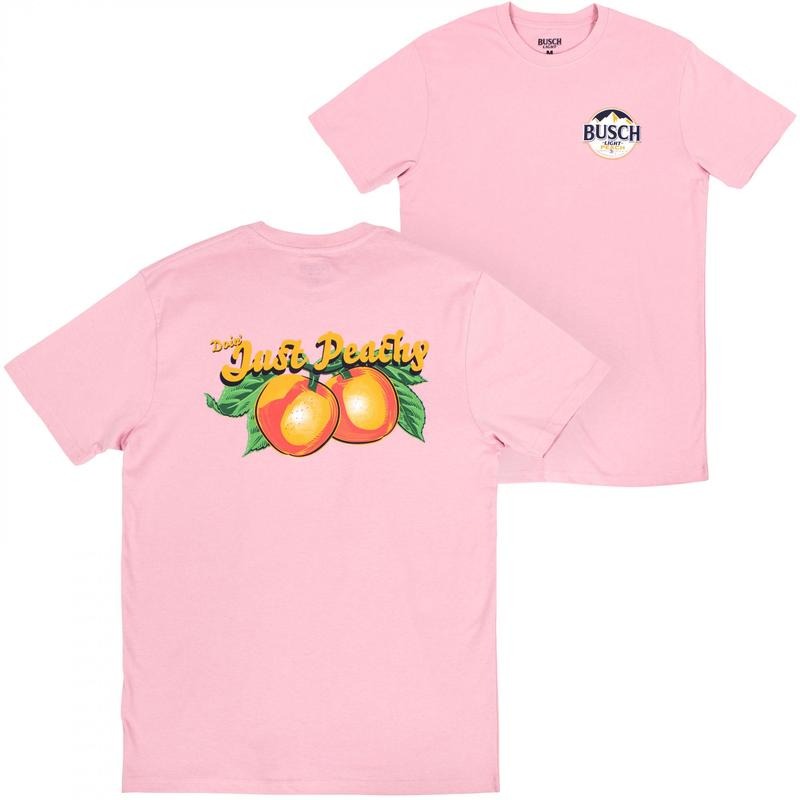 Busch Light Just Peachy Front and Back Print T-Shirt Hoodie, Sweatshirt | HypeDripTees.com