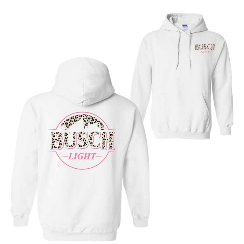 Busch Light Leopart Logo Hoodie - SweatShirt - T-Shirt, Busch Light T-Shirt, For Men, For Women | HypeDripTees.com