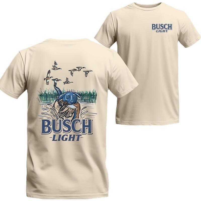 Busch Light Mans Best Friend Dog T-shirt, Busch Light Short Sleeve Tee, Unisex Shirt Hoodie, Sweatshirt | HypeDripTees.com