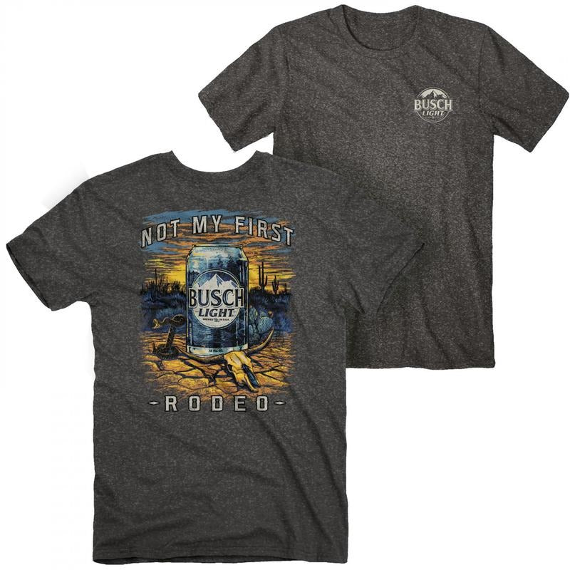 Busch Light Not My First Rodeo Desert Front and Back Print T-Shirt Hoodie, Sweatshirt | HypeDripTees.com