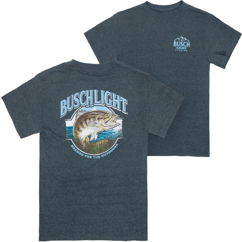 Busch Light Out Fishing Grey Colorway Front and Back Print T-Shirt Hoodie, Sweatshirt | HypeDripTees.com