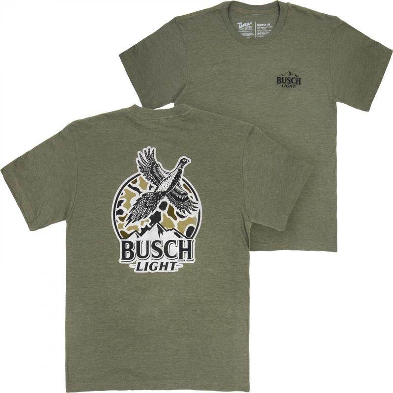 Busch Light Pheasant Hunting Camo Logo Forest Green T-Shirt Hoodie, Sweatshirt | HypeDripTees.com