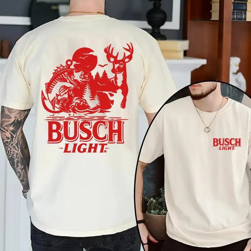 Busch Light Summer Hunting Tshirt, Classic Men's & Women's Long Sleeve Casual T-shirt Hoodie, Sweatshirt | HypeDripTees.com