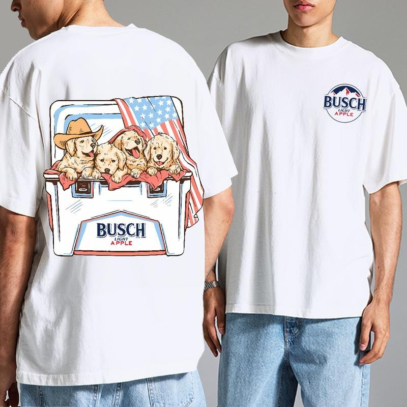 Busch Light Tee, Red White and Busch Light T-shirt, Flag Hoodie, Sweatshirt | HypeDripTees.com