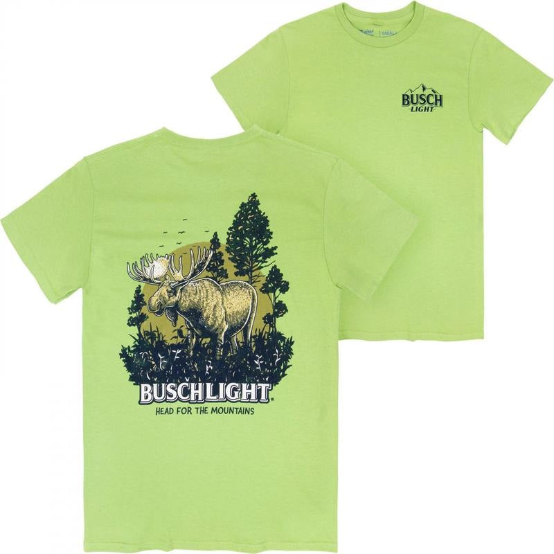 Busch Light Wildlife Moose Front and Back Print T-Shirt Hoodie, Sweatshirt | HypeDripTees.com
