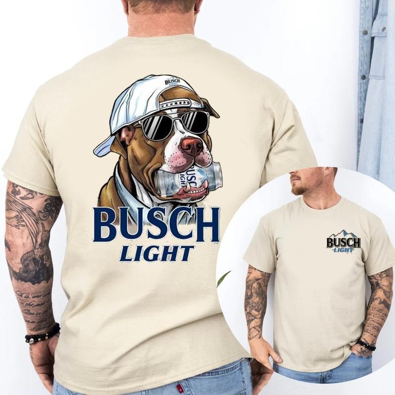 Busch Pitbull Dog Unisex Shirt, Outdoors Funny Beer Shirt, Menswear Sweaters Tops Gifts For All Hoodie, Sweatshirt