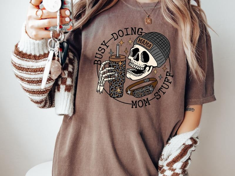 Busy Doing Mom Stuff Sweatshirt & Women's Tops T-Shirts, Hoodie | HypeDripTees.com