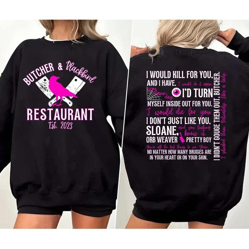 Butcher and Blackbird Sweatshirt, Brynne Weaver Shirt, Smut Reader Shirt, STFUATTDLAGG, Dark Romance Merch, Morally Grey,...