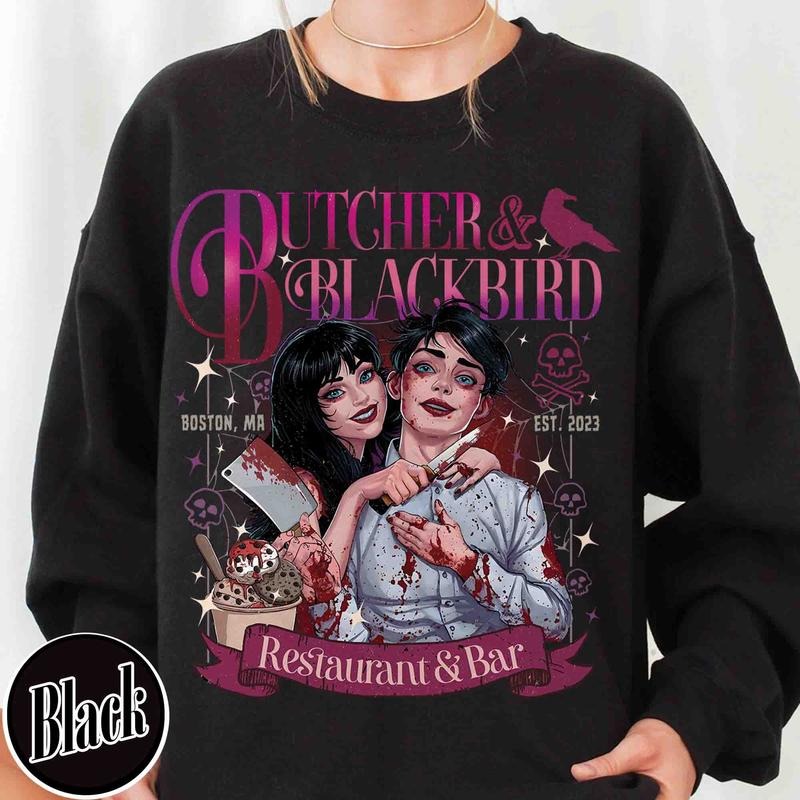 Butcher and Blackbird sweatshirt, Butcher and Blackbird Shirt, Book Lover Gift, Dark Romance Social Club, Bookish Shirt,...