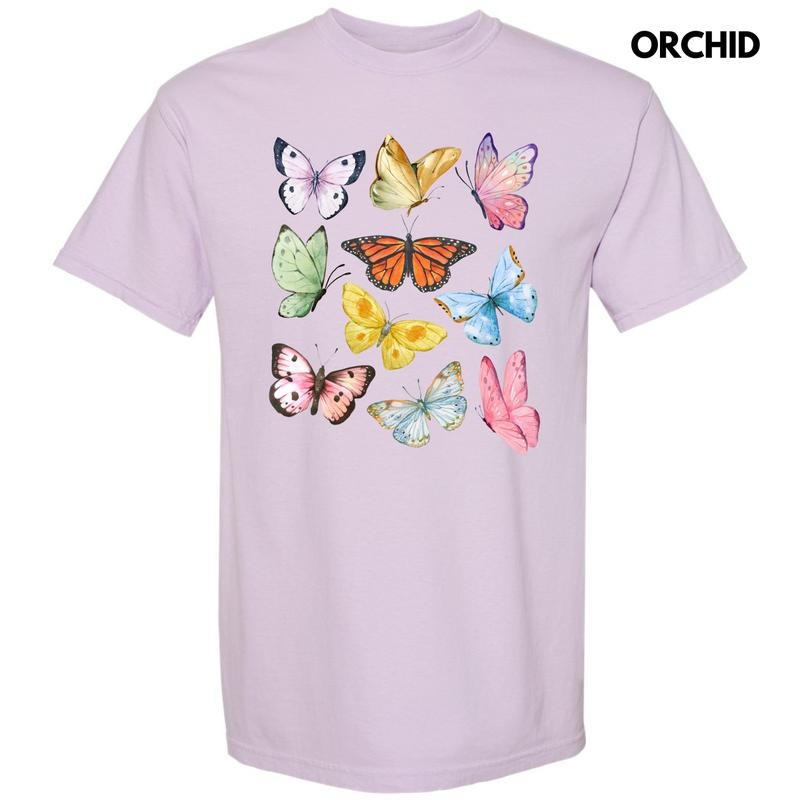 Butterfly In The Sky Comfort Colors T-Shirt 'NLB' Hoodie, Sweatshirt | HypeDripTees.com