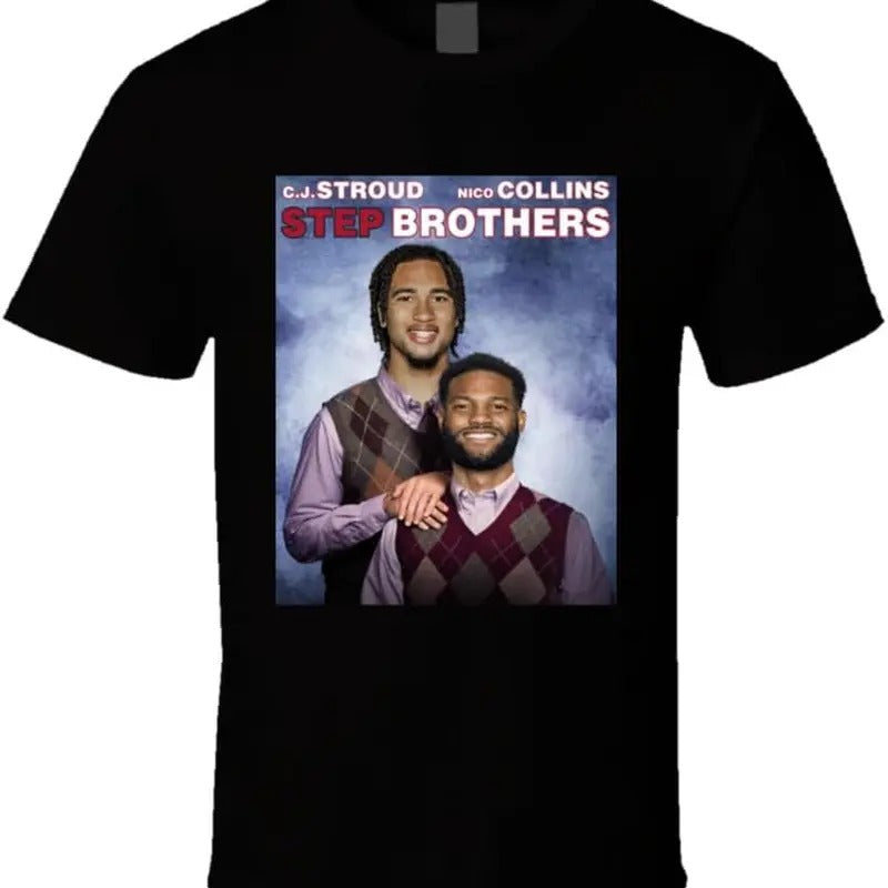 C.j. Stroud Nico Collins Step Brothers Football Fan T Shirt Hoodie, Sweatshirt | HypeDripTees.com