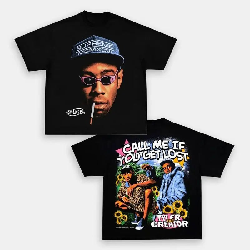 CALL ME WHEN YOU GET LOST TEE - Double Sided Prints Vintage Bootleg T-Shirt Hoodie, Sweatshirt | HypeDripTees.com