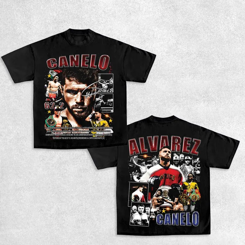 CANELO ALVAREZ TEE, Boxing T-shirt, Fighter Tee, Boxer Shirt, Sports Shirt, Vintage Boxing Tee, Graphic Boxing Champ...