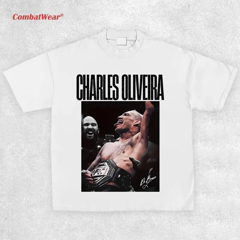 CHARLES OLIVEIRA V3 TEE, 2025 Boxing T-shirt, Fighter Tee, Sports Shirt, Vintage Boxing Tee, Graphic Boxing Champ...